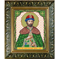 Икона для вышивки бисером «Святой Благоверный Князь Олег Рязанский» (Схема или набор)
